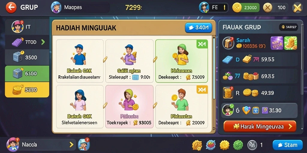 hokigame - Fitur multiplayer yang memungkinkan bermain bersama teman.